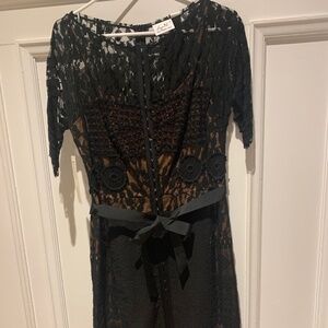 Black lace dress